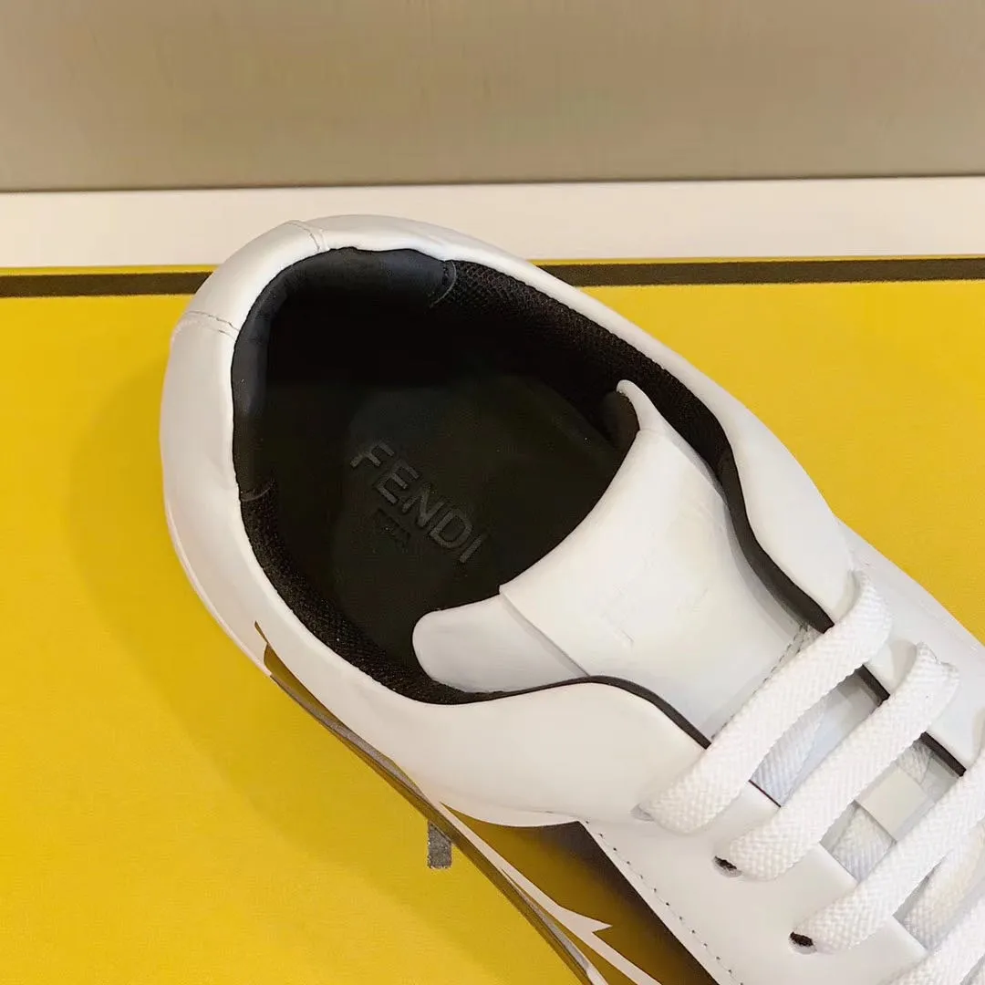 ¥420 Sun]FENDI Classic comfort for men, this sophisticated sneaker is handcrafted from soft calfskin. Mesh inner surface, ultra-light rubber material and rough outsole. This unique thin style is suitable for the casual and exquisite sensibility of this season. It is comfortable and natural on the feet. It is an everyday style for casual travel in autumn and winter! 38/45